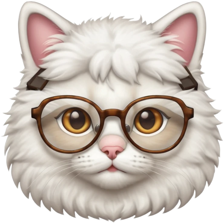  cat with glasses büst emoji