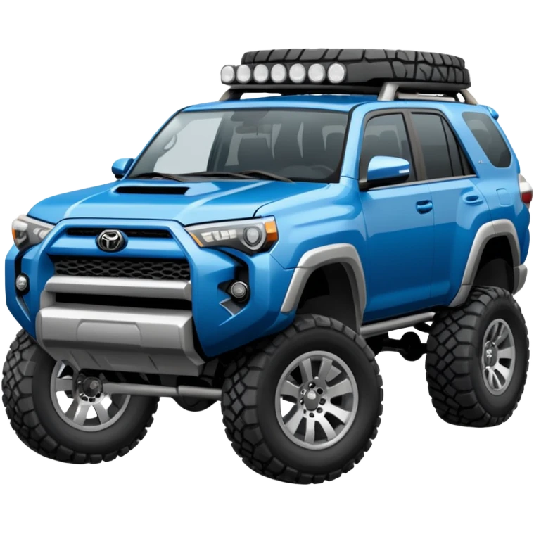The color bluegrey  jacked up 4 runner emoji