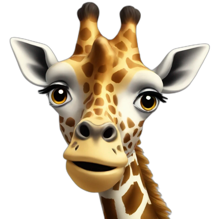 giraffe in shock emoji