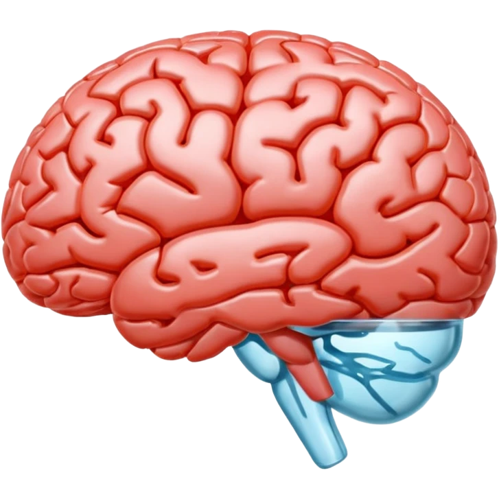 glass with a shape of a brain emoji