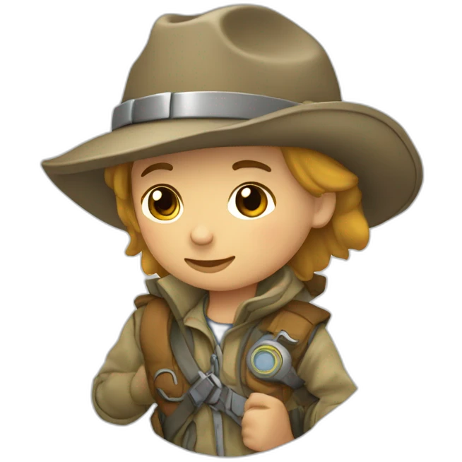 tarjeta niño explorador emoji