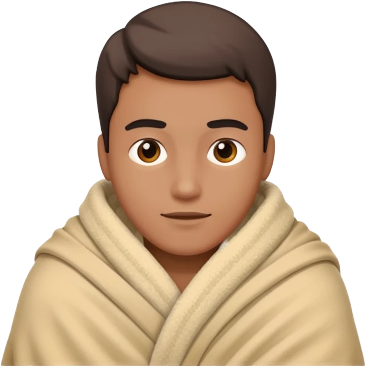 man wrapped in blanket











 emoji