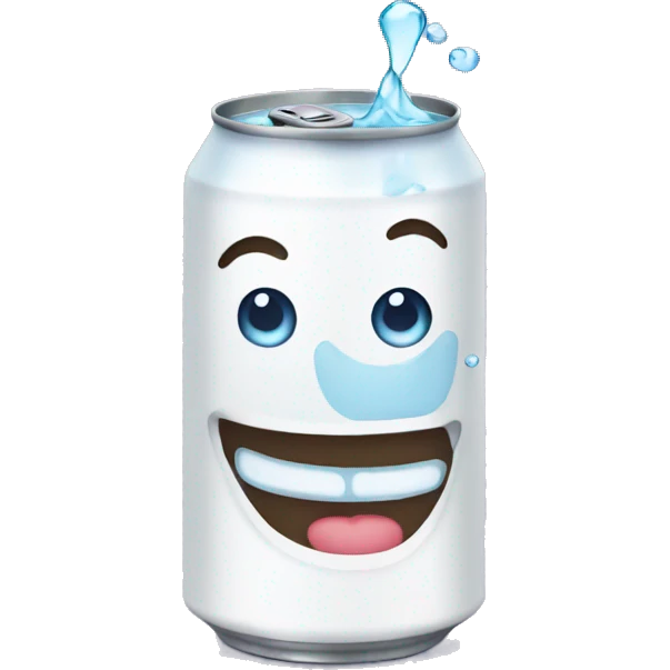 A can of seltzer water emoji