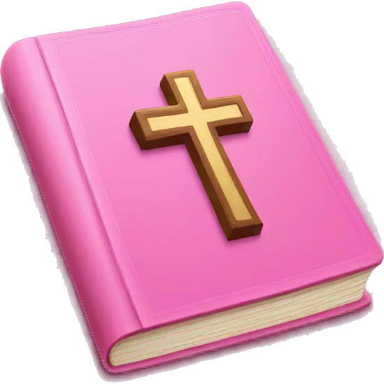 Pink bible  emoji