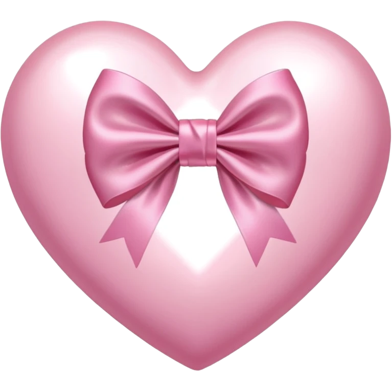 pink heart with light pink bow emoji