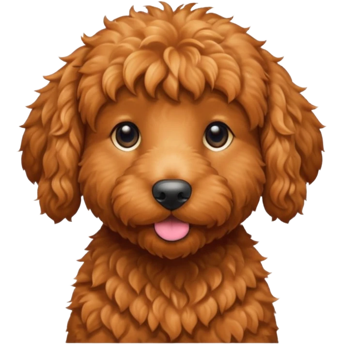 red goldendoodle emoji