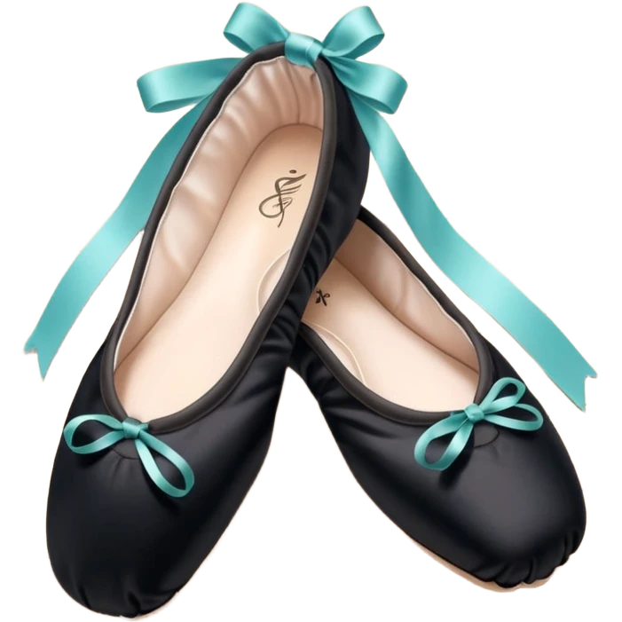 cinematic-realistic-ballet-shoes,-soft-satin-black-pointe-shoes-with-delicate-ribbons,-resting-gently-on-a-polished-wooden-floor,-subtle-creases-in-the-fabric,-glowing-under-the-warm-golden-light-of-a-rehearsal-studio,-evoking-ele emoji