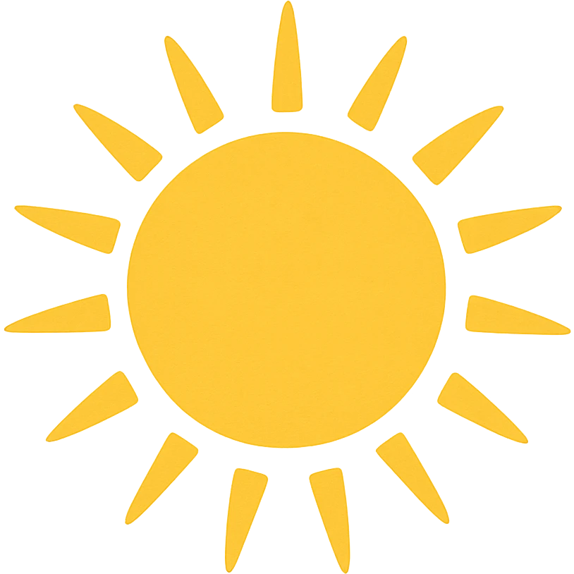 a yellow sun emoji
