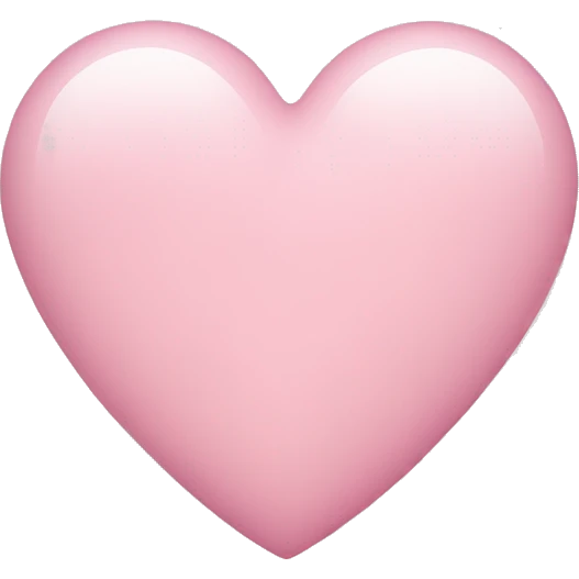light pink heart emoji