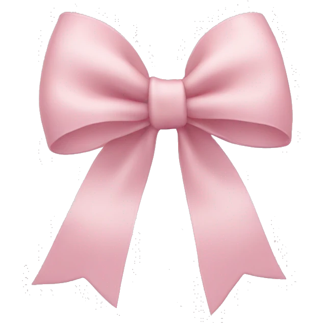 Light pink bow emoji