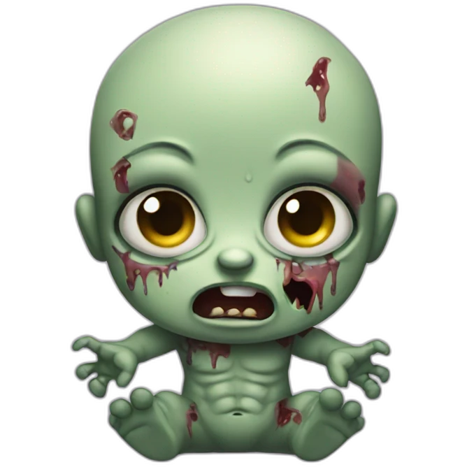 Cute baby zombie emoji