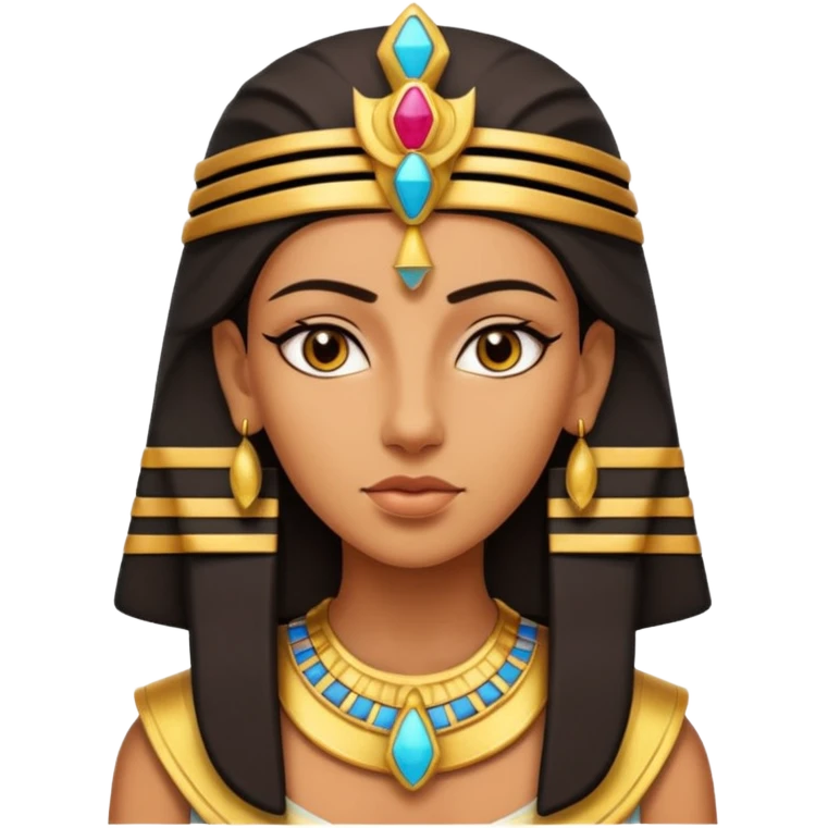 Pharaoh  female face character face only front face

 emoji