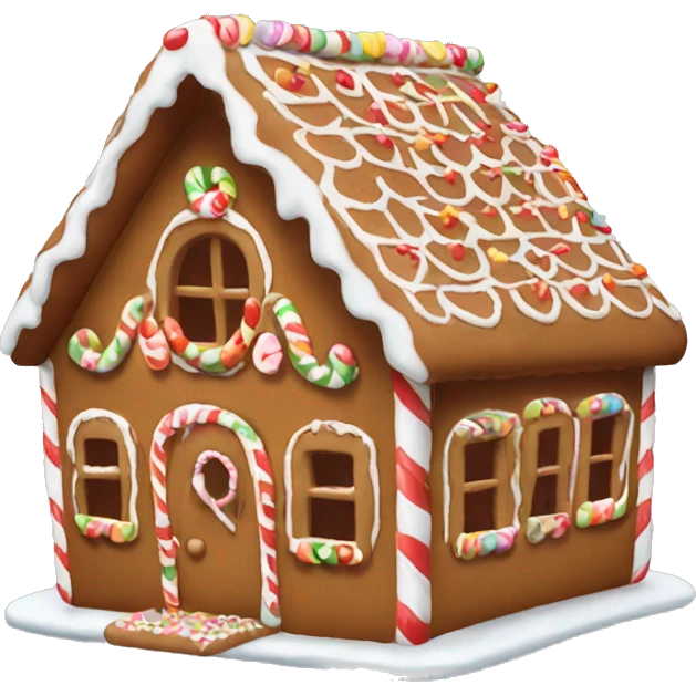 gingerbread house emoji