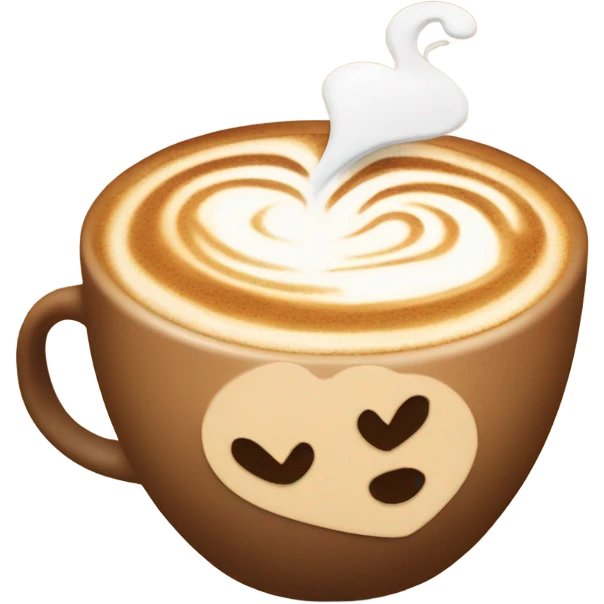 Combine coffee and a heart emoji