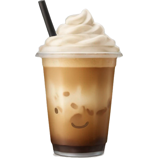 Iced latte emoji