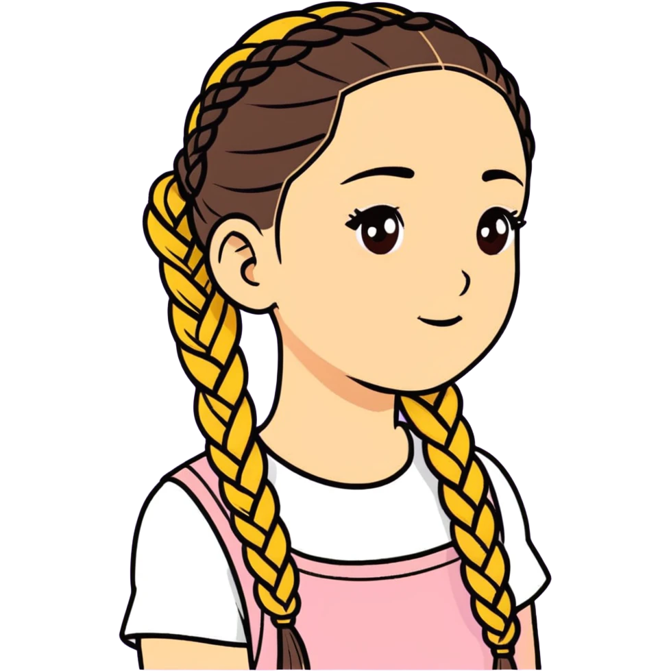 girl with braids  emoji