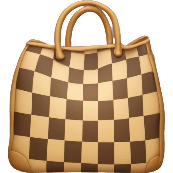 Checkered bag emoji