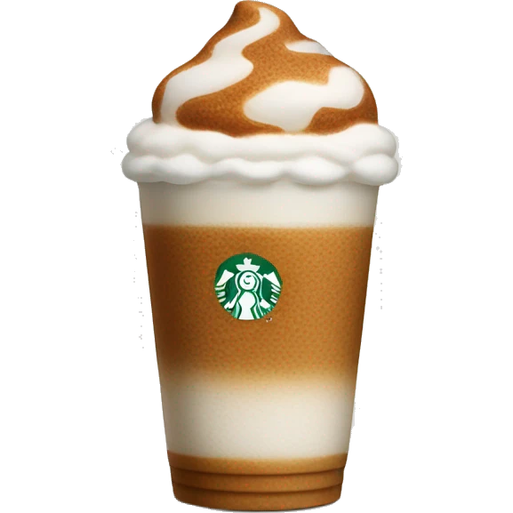 starbucks gingerbread chai with cold foam drink emoji