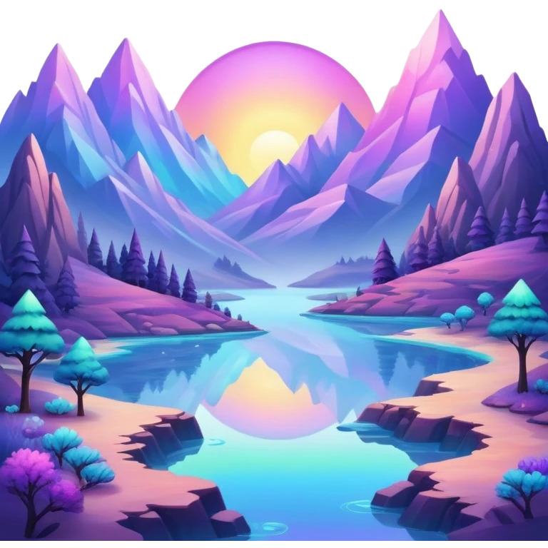Epic complex iridescent aesthetic-scenery emoji
