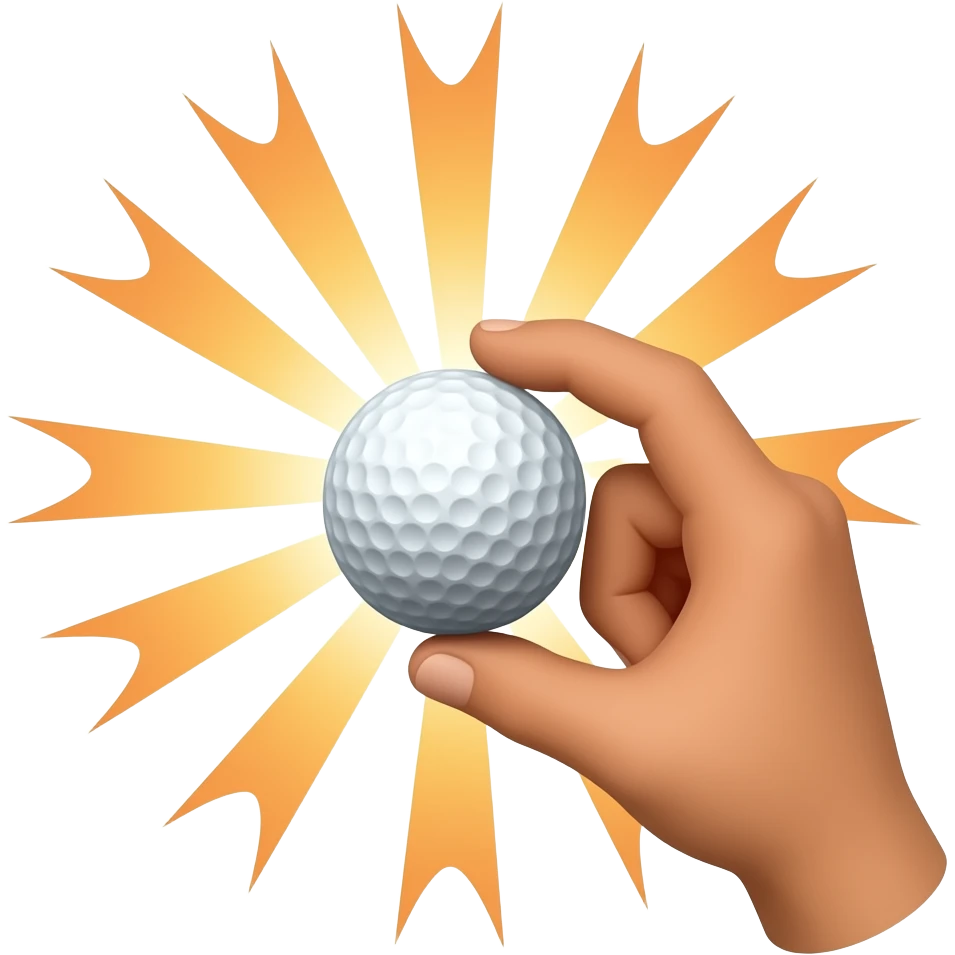 Very good use this but them add the hand facing out and the ball has a fade all around it that leads into sunburst coming out from all directions of the ball and the beams at the tip are pointed emoji