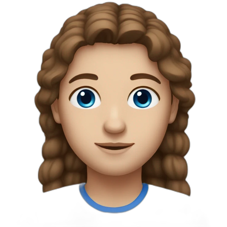 A Greek Person Who Lives In The Netherlands With Brown Hair and Blue Eyes emoji
