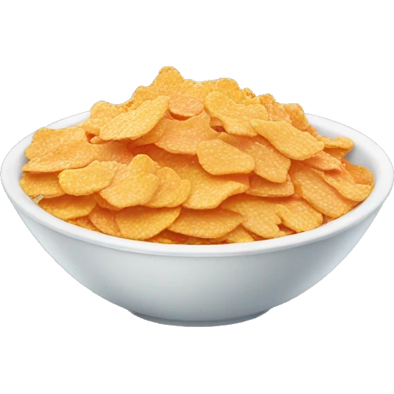 A bowl of frosted flakes emoji