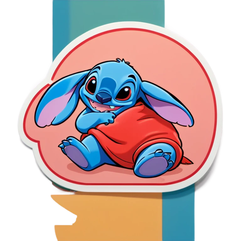 Lilo from lilo and stitch laying on her side napping emoji
