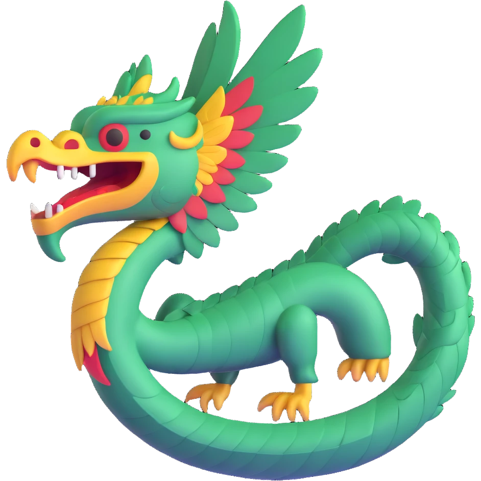 Teotihuacan feathered serpent quetzalcoatl emoji