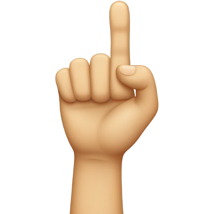 index finger hand emoji emoji
