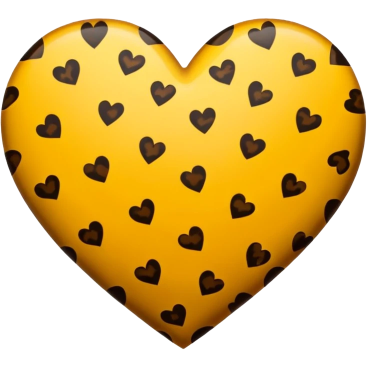 Corazón animal print emoji