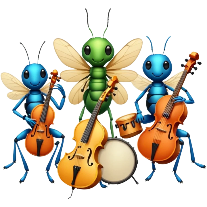 Musician Insects emoji