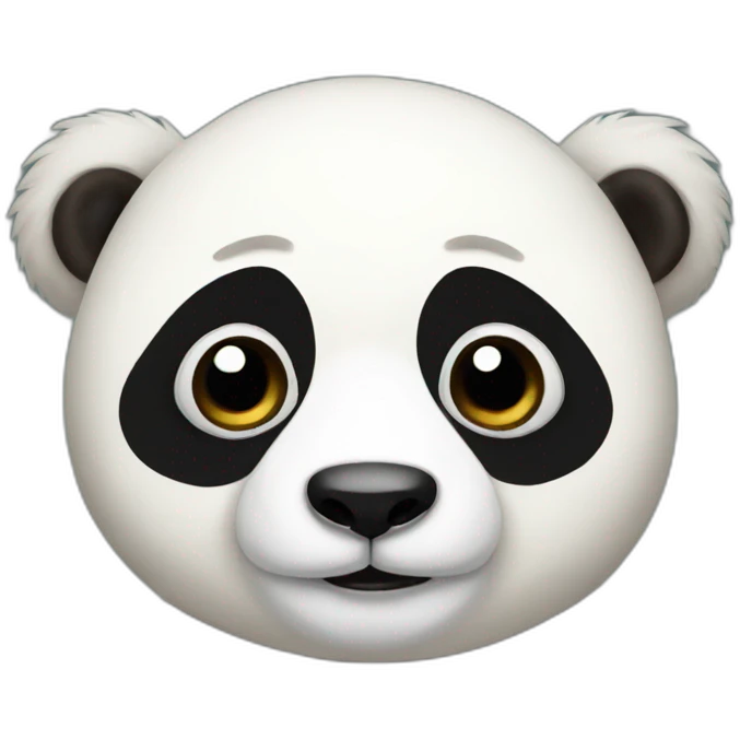 Panda mixed with sloth emoji