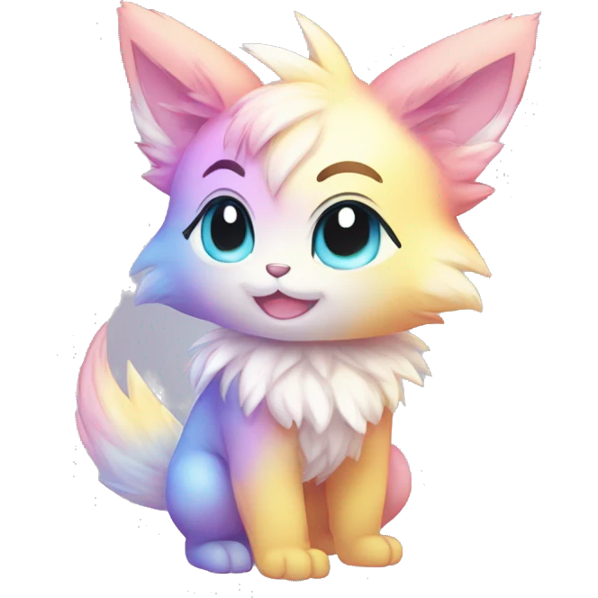 Anthro-Pastel-Gradient-Fur-Sona-Chibi-Shiny-Fakémon full body emoji