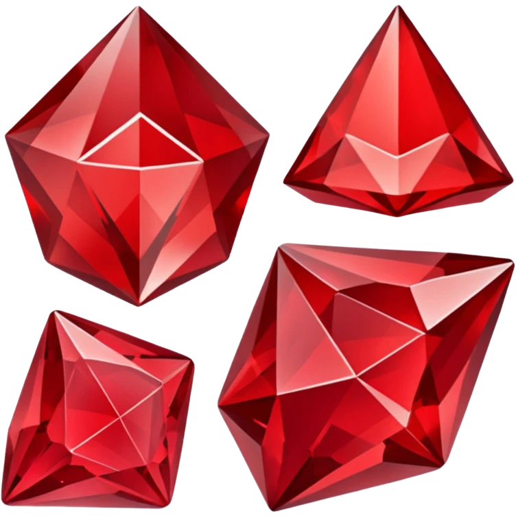 Red crystal group emoji