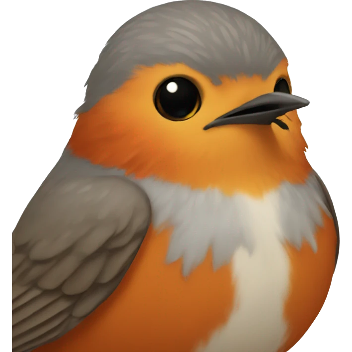 Robin bird  emoji