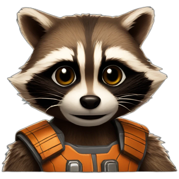 Rocket raccoon emoji