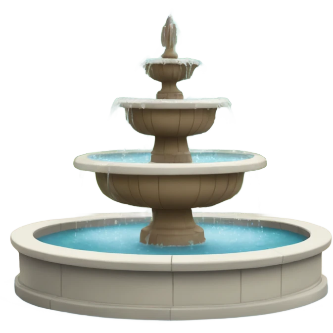 the waters fountain in theme song of friends emoji