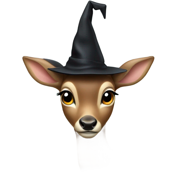 bambi with witch hat emoji