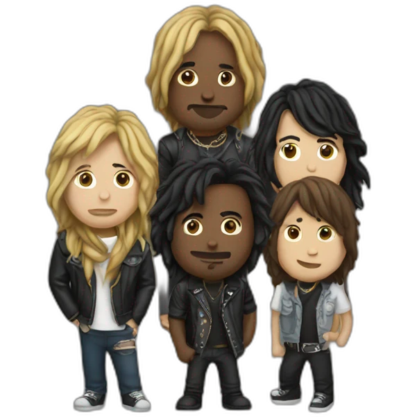 4 member rock band emoji