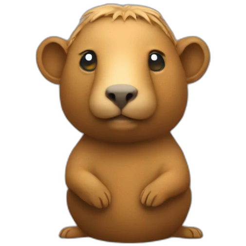 capybara thinker statue emoji