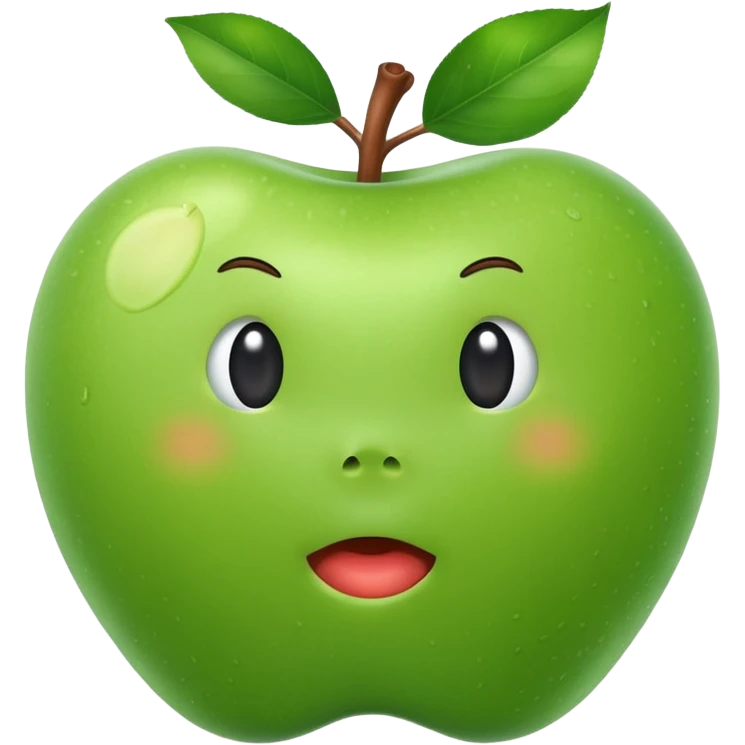 subtle, funny emoji hinting at a penis shape, using fruit or everyday items, apple emoji style emoji