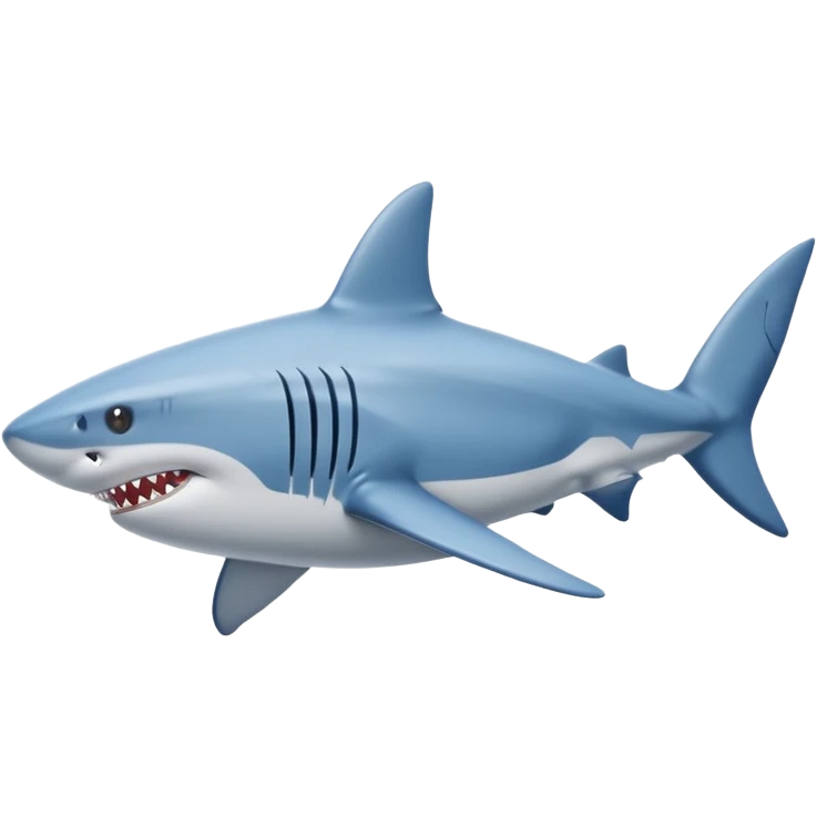 Shark with blue Nike shoes emoji