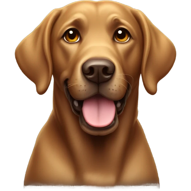 brown labrador emoji