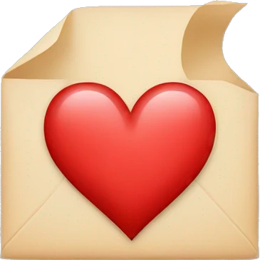 Heart with the letter N in it emoji
