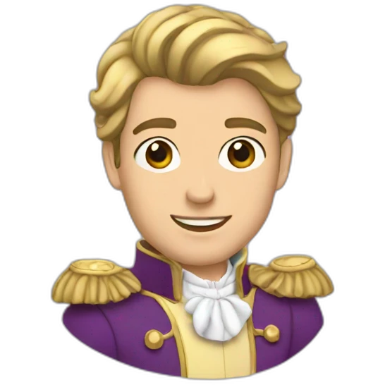 Prince charming in glass emoji