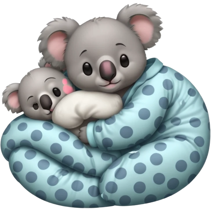 Sleep koala bear in pajamas  emoji