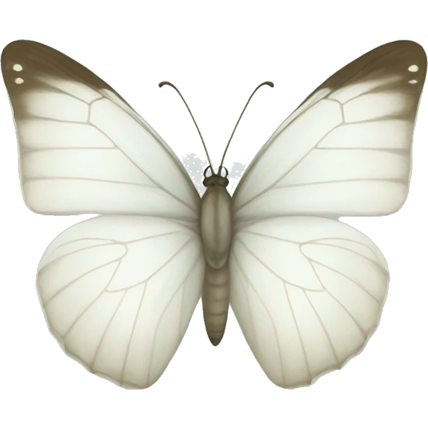 white butterfly  emoji