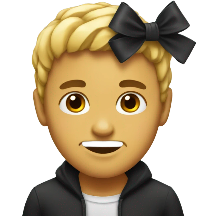 Black bow emoji