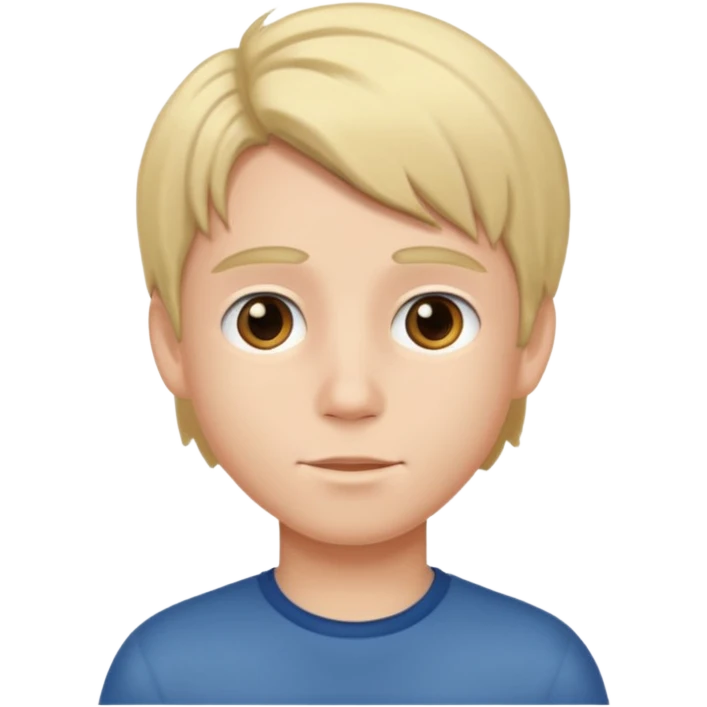 boy with middle part hair emoji