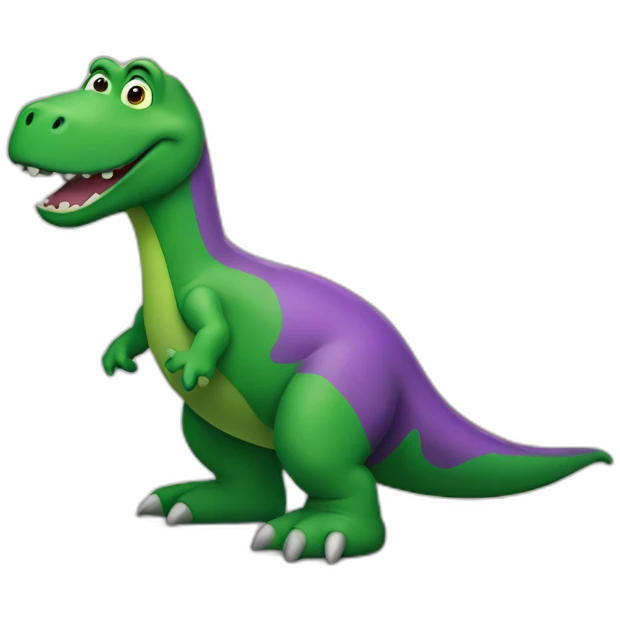 Barney the dinosaur emoji